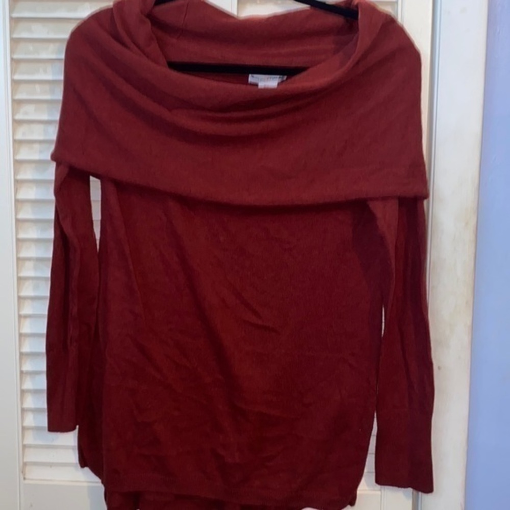 Wearing Your Heart On Your Sleeve off shoulder  Sweater
